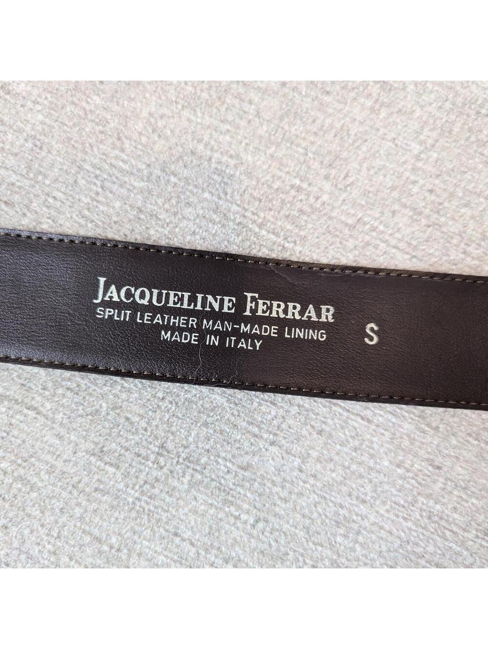 Vintage 90s split leather statement waist belt - Made in Italy - Picture 4 of 5